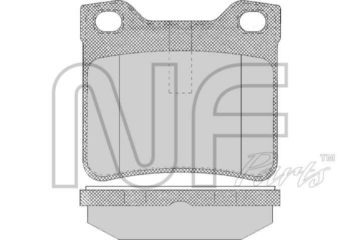 NF PARTS Комплект тормозных колодок, дисковый тормоз NF0007491